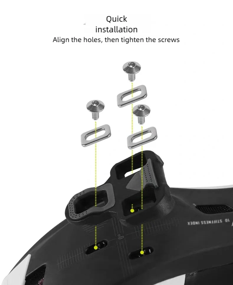RRSKIT Road Bike Cleats Compatible With Look K-E-O Road Bike Self‑Locking Pedal Cleat 4.5 Degree Road Cycling Shoes Pedal Cleat