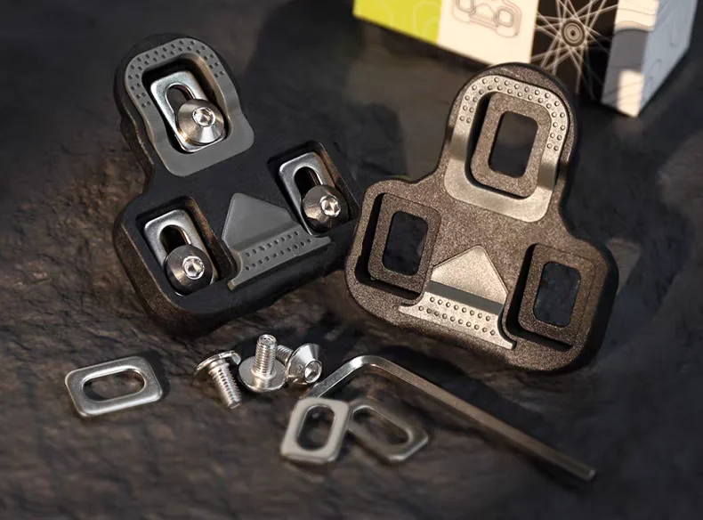 RRSKIT Road Bike Cleats Compatible With Look K-E-O Road Bike Self‑Locking Pedal Cleat 4.5 Degree Road Cycling Shoes Pedal Cleat