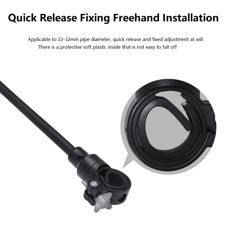 1PC Bicycle Rearview Handlebar Mirrors 360 for Mountain Road Bike Motorcycle Bendable Hose Adjustable Rearview Mirror