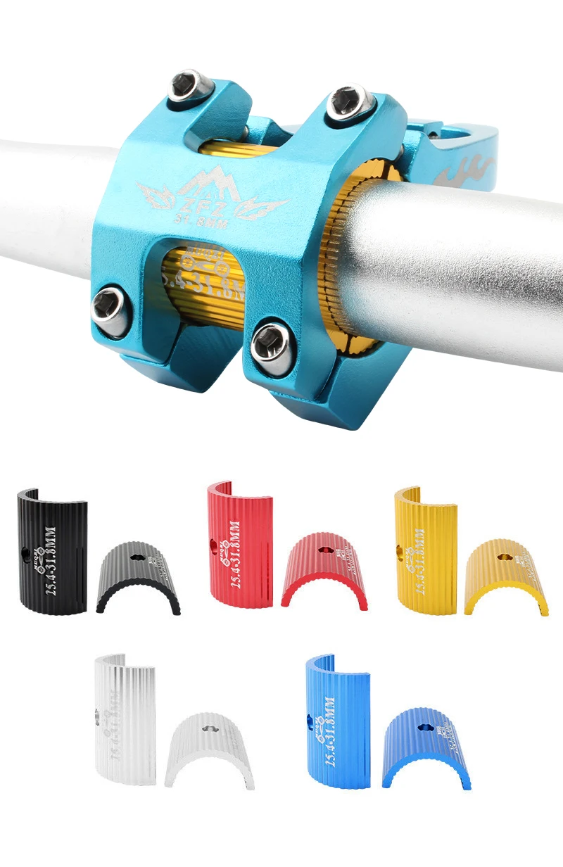 MUQZI 1Pair MTB Road Bike Handlebar Shim 25.4mm to 31.8mm and 31.8mm to 35mm Adjust Adapter