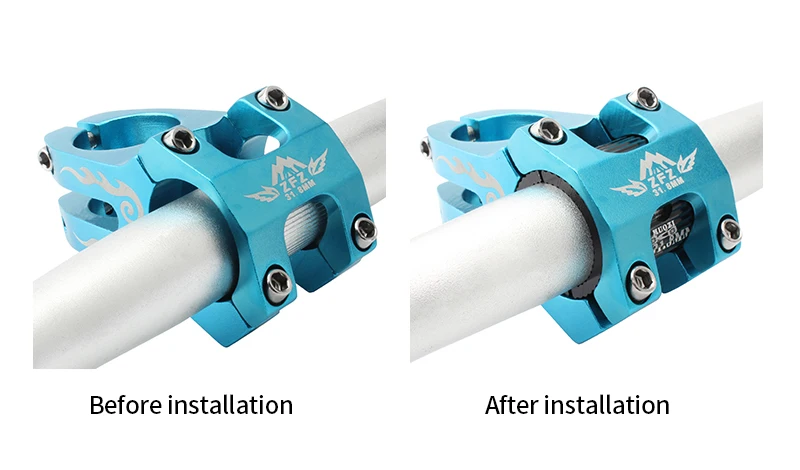 MUQZI 1Pair MTB Road Bike Handlebar Shim 25.4mm to 31.8mm and 31.8mm to 35mm Adjust Adapter