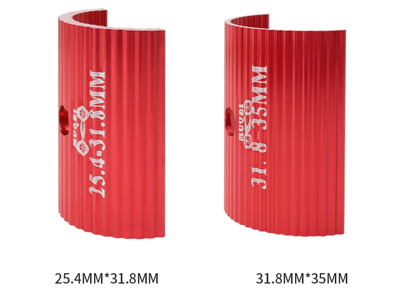 MUQZI 1Pair MTB Road Bike Handlebar Shim 25.4mm to 31.8mm and 31.8mm to 35mm Adjust Adapter