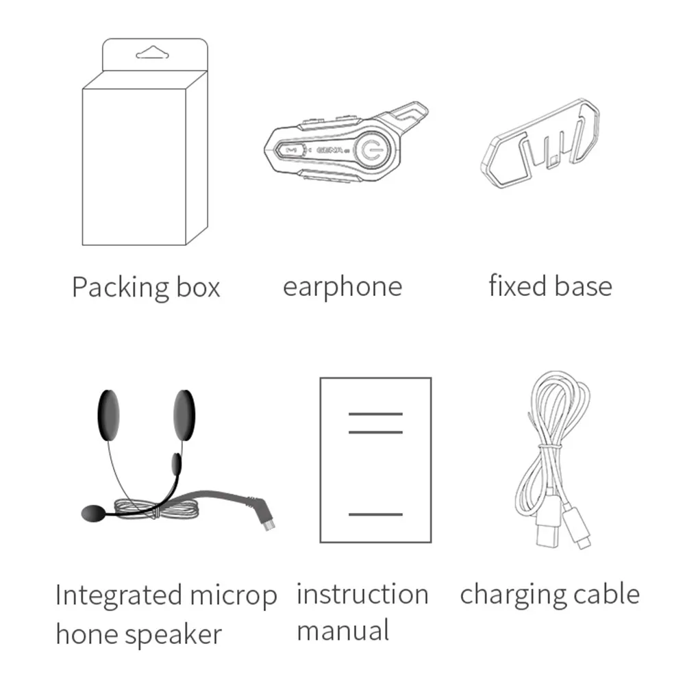 X1 Plus Motor Helmet Intercom Bluetooth 5.0 Motorcycle Wireless Headset 1000m Interphone Speaker Handsfree walkie helmet talkie