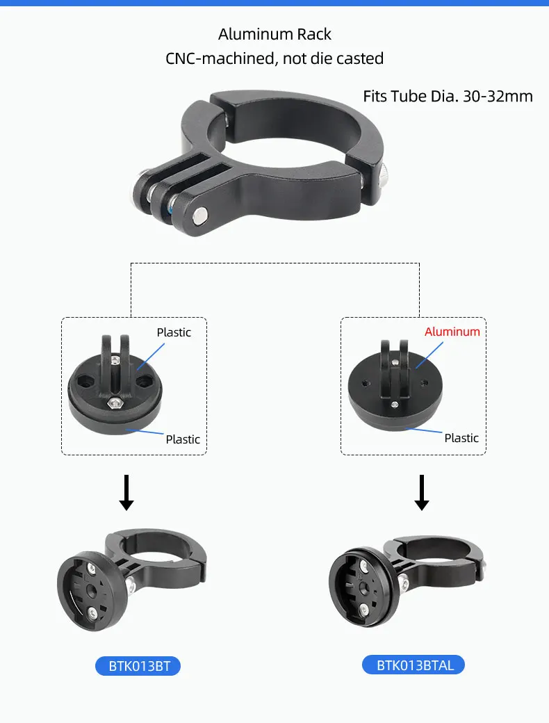 Radar Light Stand Bracket for Bryton Gardian R300L Bicycle Rear Lamp Saddle Rail Seatpost Mount Fits Gopro Camera Adaptor