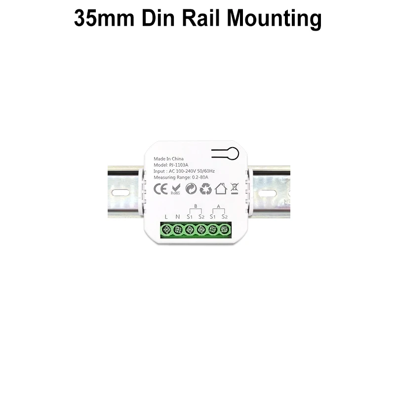 Smart 2 Way WiFi Energy Meter Bidirection 1/2 Channel with Clamp App Monitor Solar Produced and Consumed Power AC110V 240V