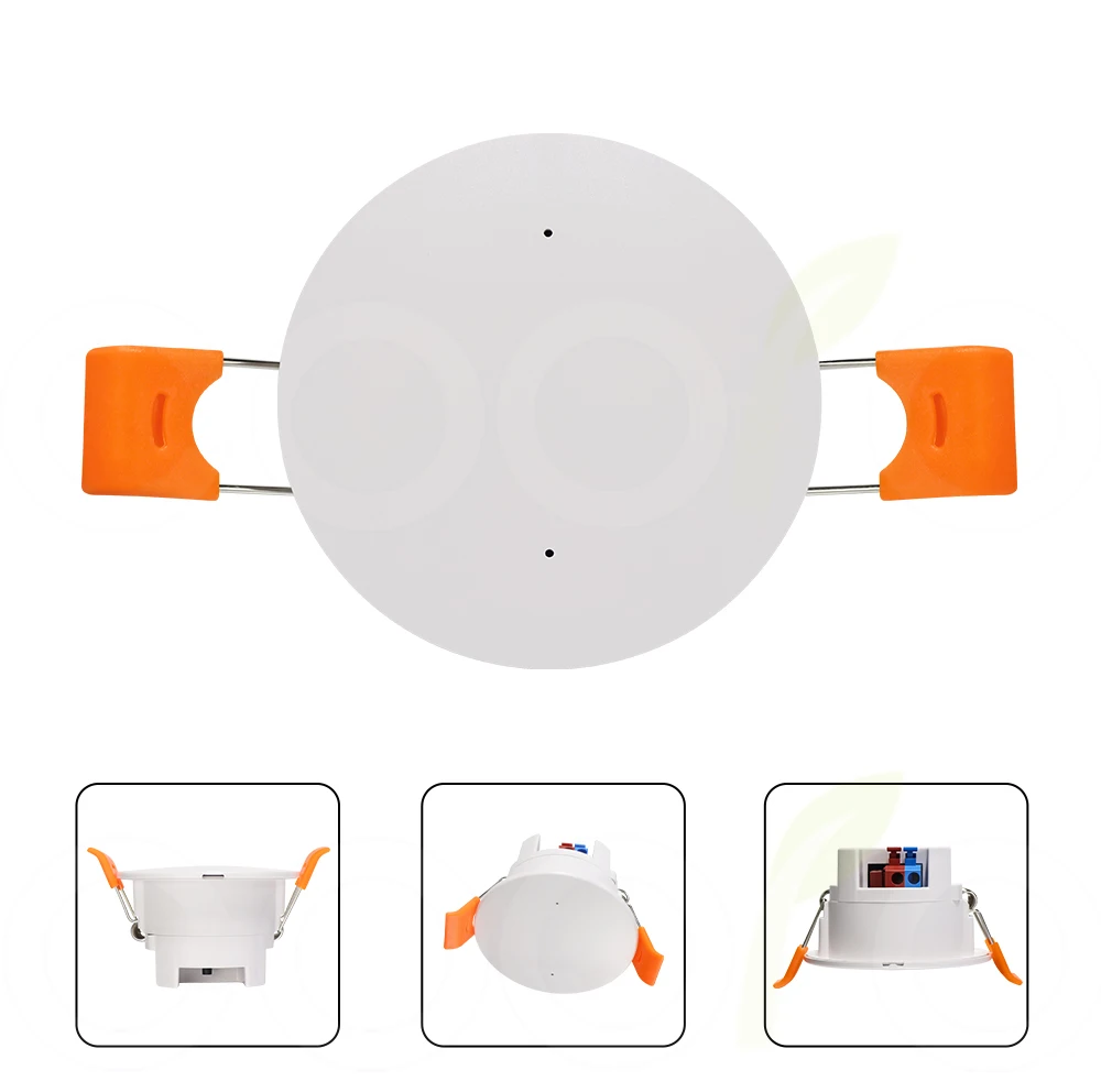 ZigBee MmWave Radar Human Presence Motion Sensor 24G Ceiling Mount Luminance/Distance Detection Tuya Home Automation