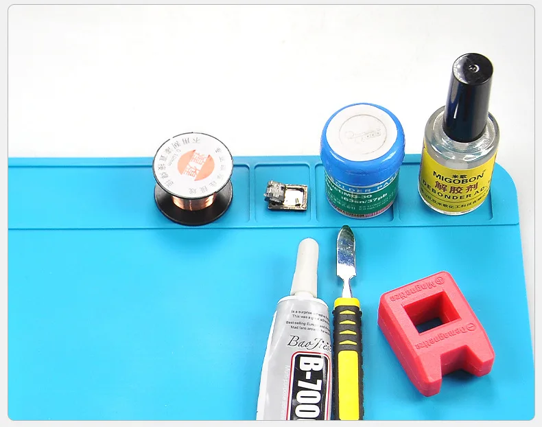 30cm x 20cm Watch Repair Work Pad Soldering Station Heat Resistant Pad Watch Repair Non-slip Silicone Mat For Watchmaker tool