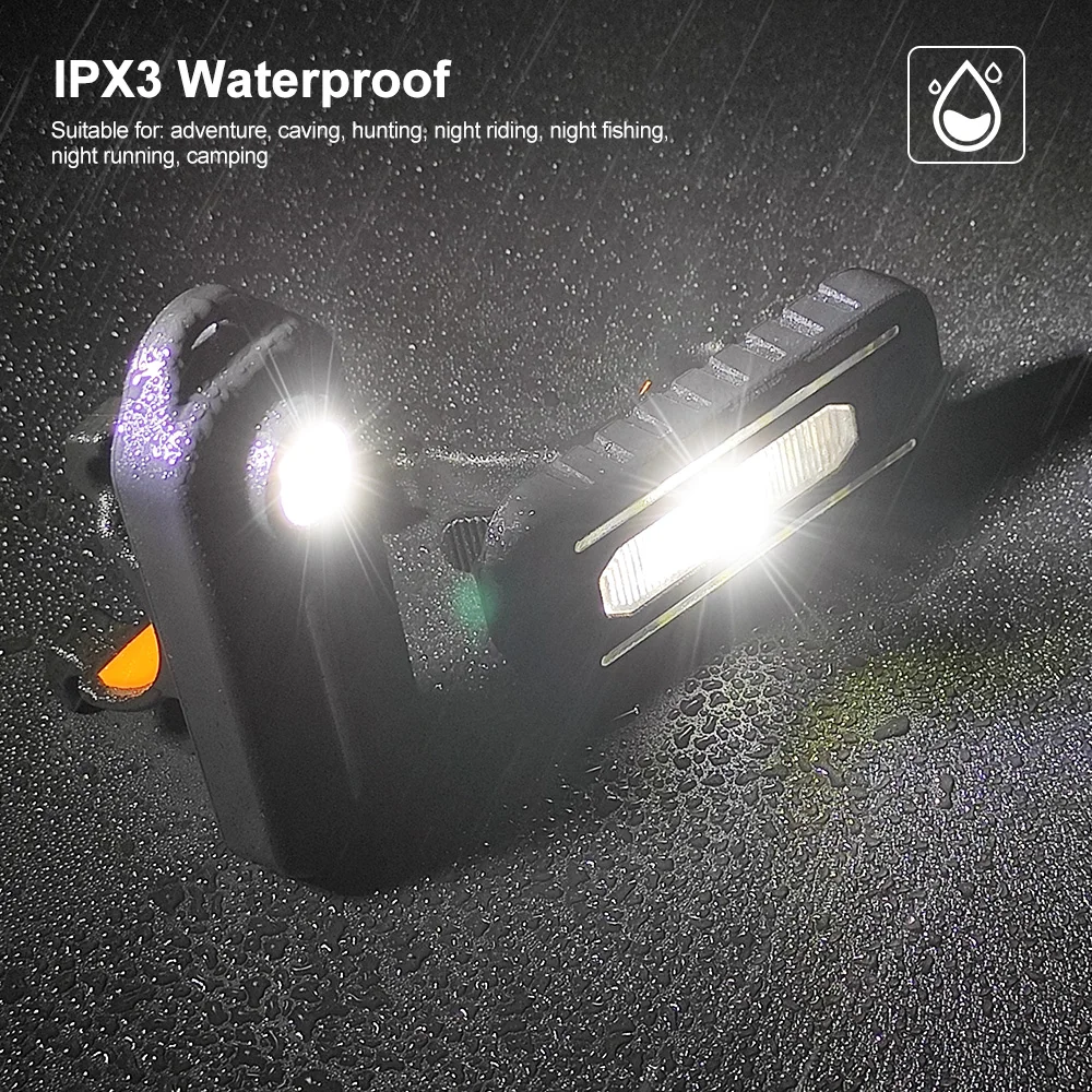 LED Red Blue Caution Emergency Light with Clip USB Rechargeable Shoulder Flashing Warning Safety Torch Bike Tail Lamp