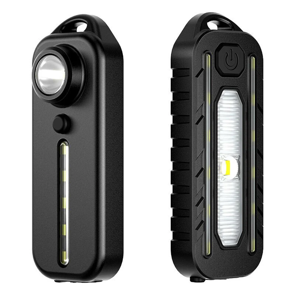 LED Red Blue Caution Emergency Light with Clip USB Rechargeable Shoulder Flashing Warning Safety Torch Bike Tail Lamp