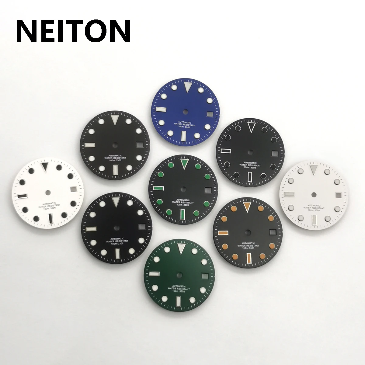 NEITON 28.5mm Sterile Watch Dial Blue Luminous Fit Miyota 8205 8215 821A NH35 ETA 2836 2824 Mingzhu DG2813 3804 Movement