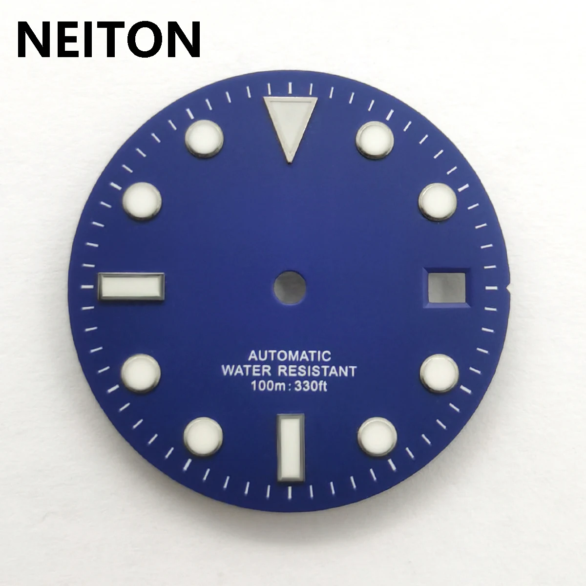 NEITON 28.5mm Sterile Watch Dial Blue Luminous Fit Miyota 8205 8215 821A NH35 ETA 2836 2824 Mingzhu DG2813 3804 Movement