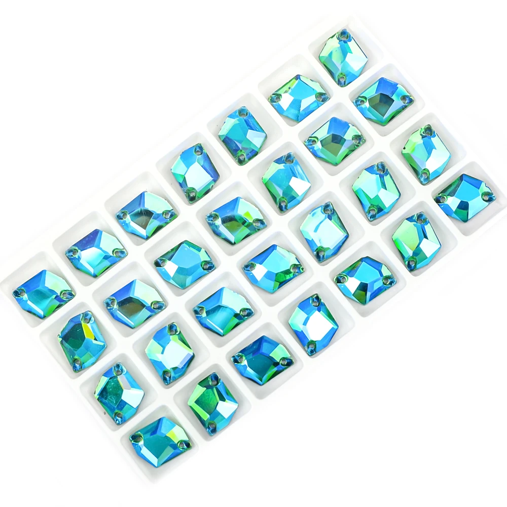 VC Sew On AB Rhinestone Cosmic Flatback Glass Crystals For Clothing Wedding Dresses Shoes Bags All For Decoration DIY