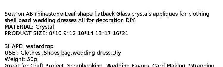 VC Sew On AB Rhinestone Cosmic Flatback Glass Crystals For Clothing Wedding Dresses Shoes Bags All For Decoration DIY