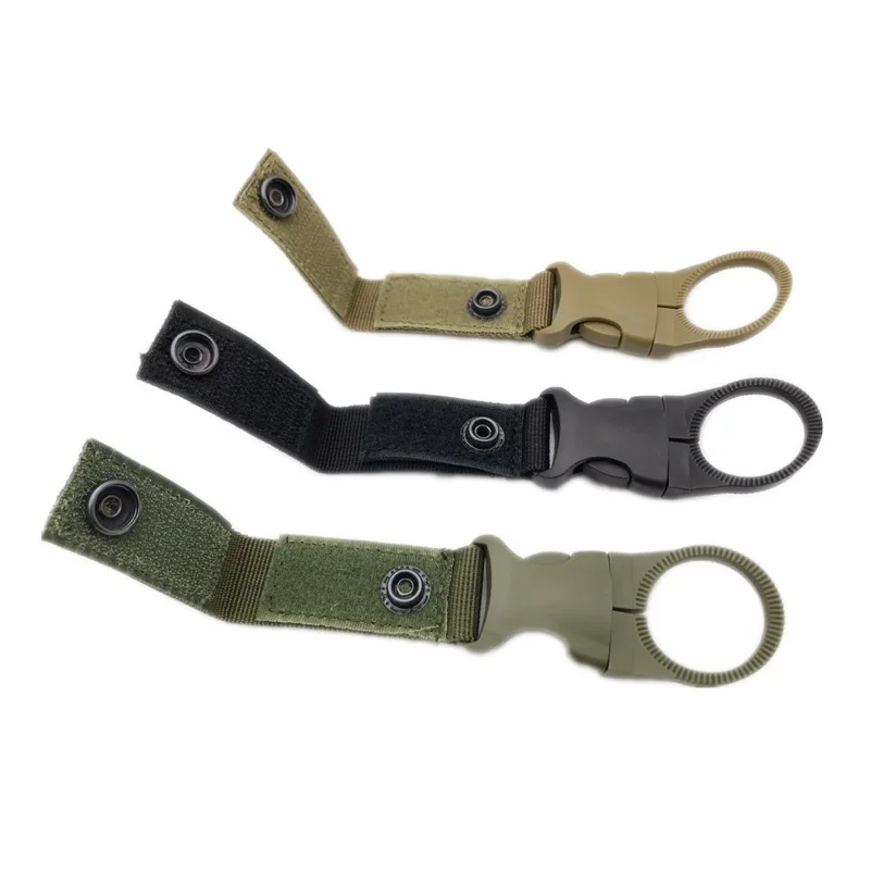 Webbing Buckle Hook Water Bottle Holder Clip Outdoor Nylon EDC Climb Carabiner Belt Backpack Hanger Camp Carabiner Belt Clip