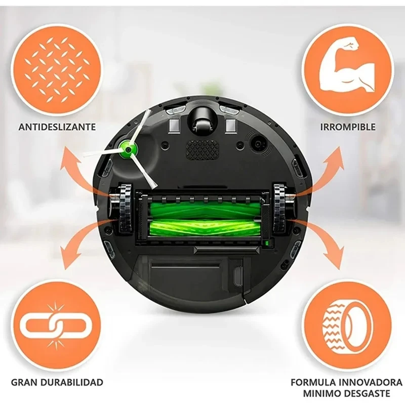 Tires For IRobot ROOMBA Wheels 500 600700 800 900E5 I7+S9 IROBOT 980 698 Series Anti-Slip Rubber Wheel Spare Part Accessories