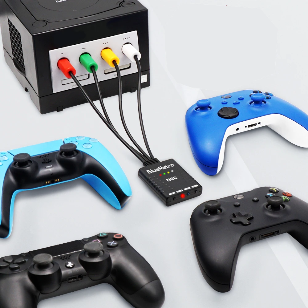 BlueRetro For Nintendo GameCube Console Wireless Game Controllers Adapter To PS3 PS4 PS5 8bitdo Switch Pro wii Controllers
