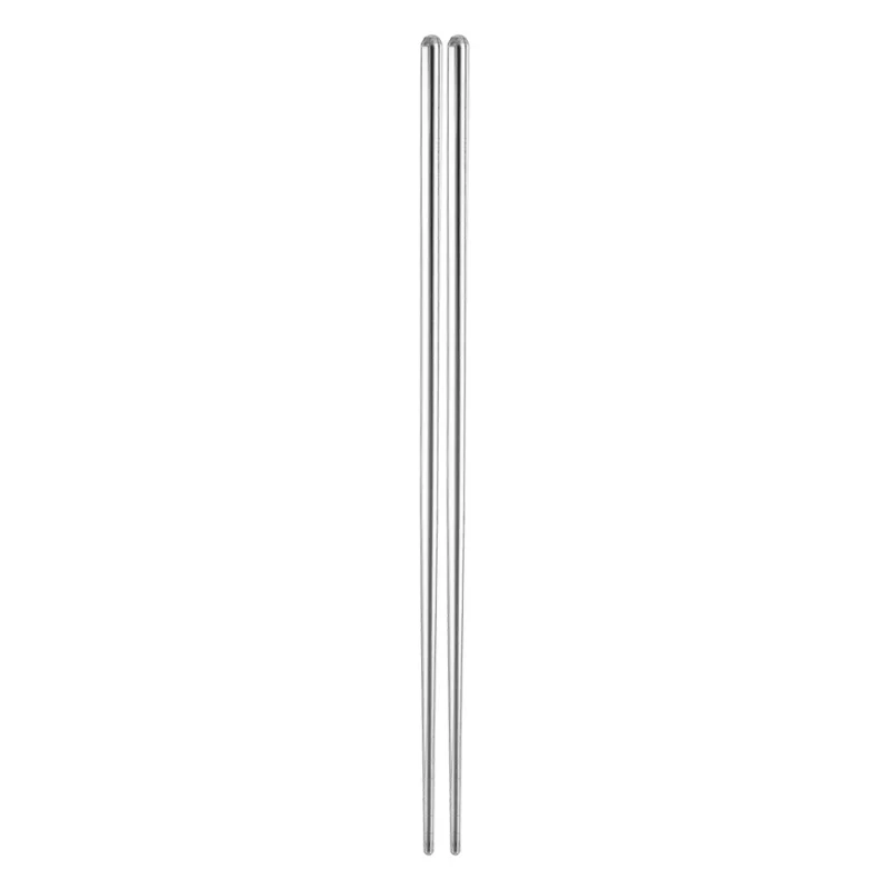 1/2/5 Pairs Chinese Chopsticks Stainless Steel Non-slip Sushi Chopstick Korean Japanese Food Metal Sticks Kitchen Tableware Set