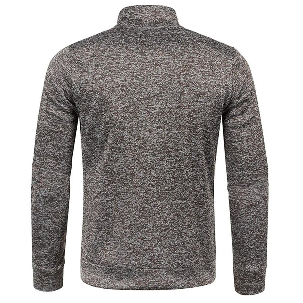 Men Zipper Jackets Standing Collar Sweatshirt Outdoor Streetwear Casual Coat Long Sleeve Coats Men's Clothing M-4XL