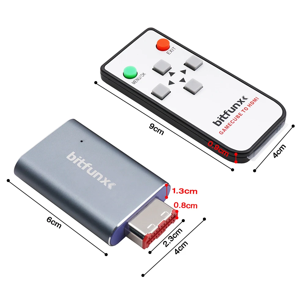 Bitfunx GC Video HDMI™ Adapter Digital AV to HDMI™ GC2HD for Nintendo Gamecube NGC DOL-001 Game Console