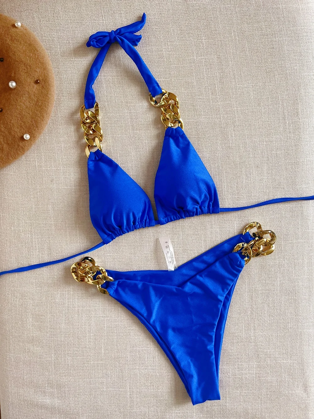 RUOTONGSEPT New Sexy Bikini 2023 Triangle Bathing Suit for Women Brazilian Bikini Set 2-piece Halter Swimwear Push Up Swimsuit