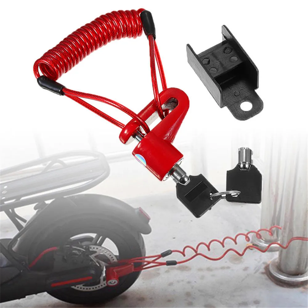 Disc Brakes Lock with Steel Wire For Xiaomi M365 1S Pro Universal Electric Scooter Guard Against Theft Accessories