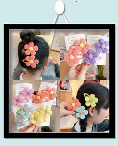 New Cute Bow Headgear Sweet Little Girl Hair Accessories Summer Girls Net Red Clips Baby Hairpins Children Hair Clips Gifts
