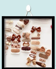 New Cute Bow Headgear Sweet Little Girl Hair Accessories Summer Girls Net Red Clips Baby Hairpins Children Hair Clips Gifts