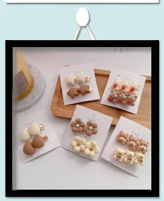 New Cute Bow Headgear Sweet Little Girl Hair Accessories Summer Girls Net Red Clips Baby Hairpins Children Hair Clips Gifts