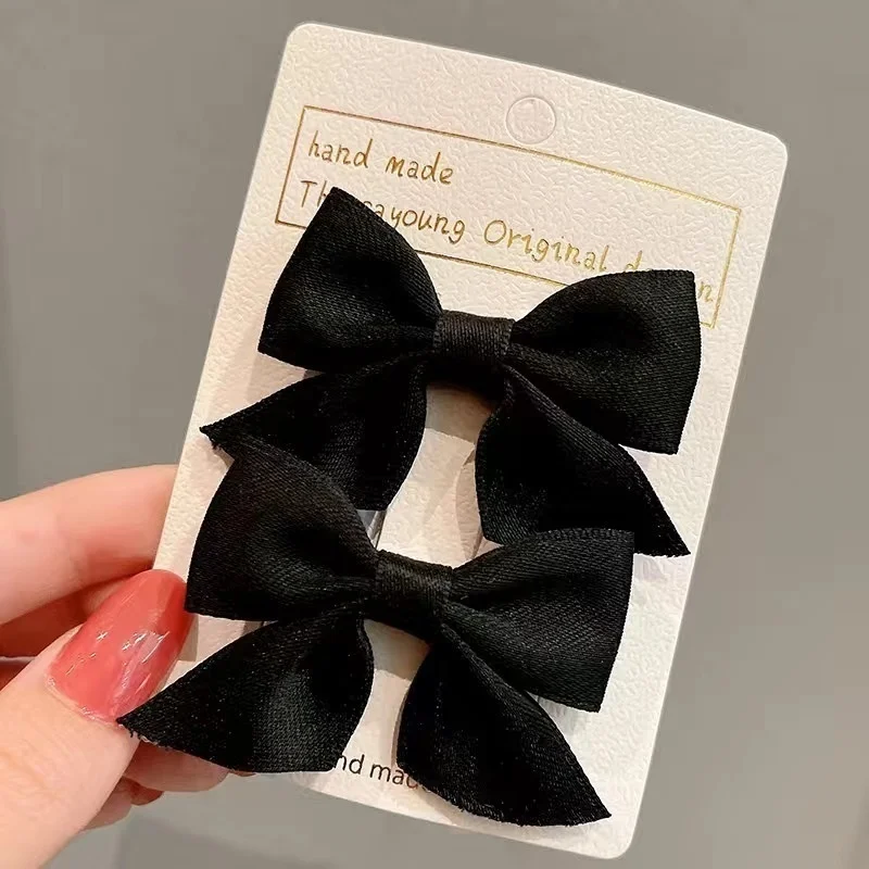 New Cute Bow Headgear Sweet Little Girl Hair Accessories Summer Girls Net Red Clips Baby Hairpins Children Hair Clips Gifts