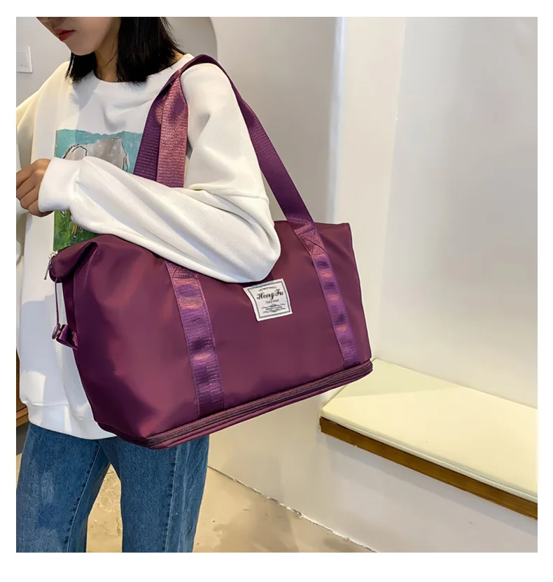 UNIXINU Carry On Travel Duffle Bag Nylon Waterproof Sports Gym Tote Bags for Women Large Capacity Storage Luggage Handbag