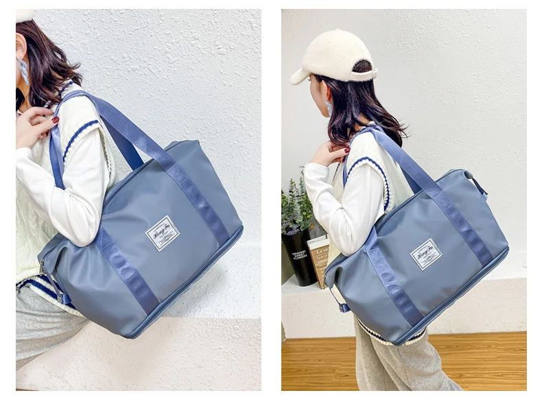 UNIXINU Carry On Travel Duffle Bag Nylon Waterproof Sports Gym Tote Bags for Women Large Capacity Storage Luggage Handbag