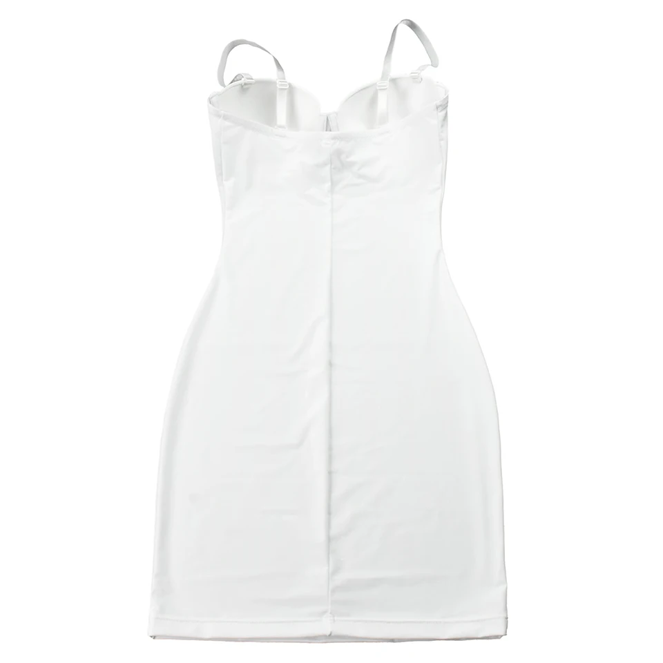 Short Bodycon Dress Backless Skinny Straps Solid Casual Sexy Sleeveless Summer High Waist Club Slim Mini Dresses Ladies Basic