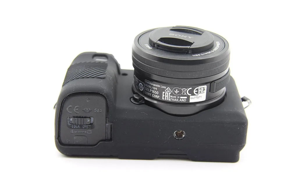 Silicone Armor Skin Case Camera Bag Body Cover Protector for Sony Alpha A6000 A6100 A6300 A6400 A6500 A6600 A5100 A5000 Cameras