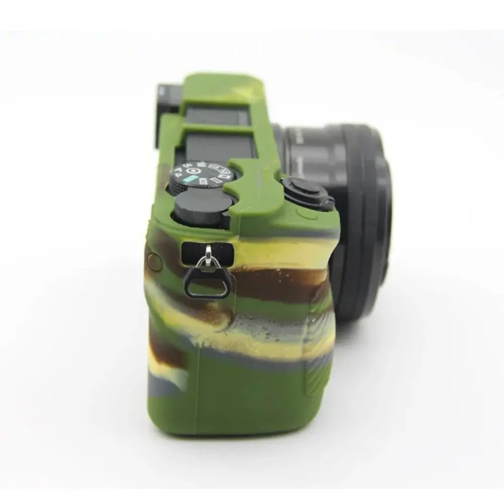 Silicone Armor Skin Case Camera Bag Body Cover Protector for Sony Alpha A6000 A6100 A6300 A6400 A6500 A6600 A5100 A5000 Cameras