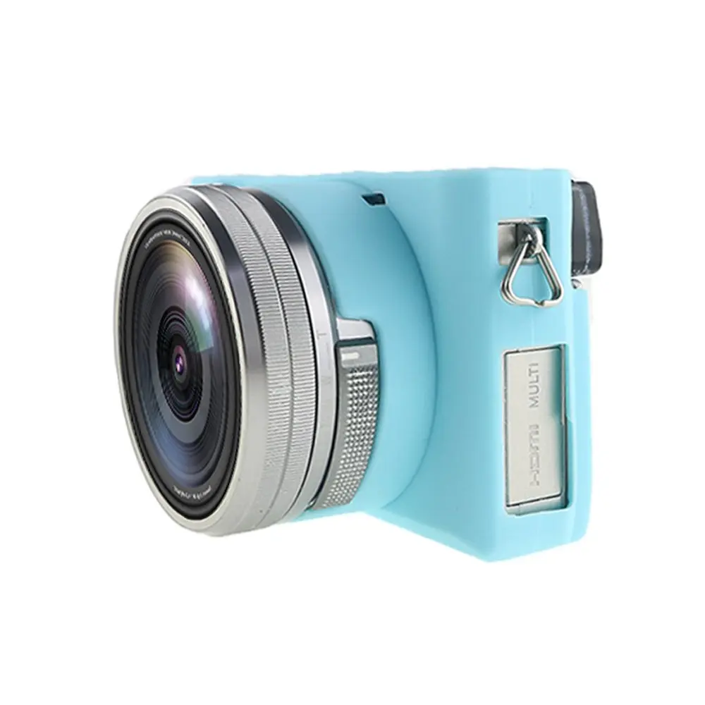 Silicone Armor Skin Case Camera Bag Body Cover Protector for Sony Alpha A6000 A6100 A6300 A6400 A6500 A6600 A5100 A5000 Cameras