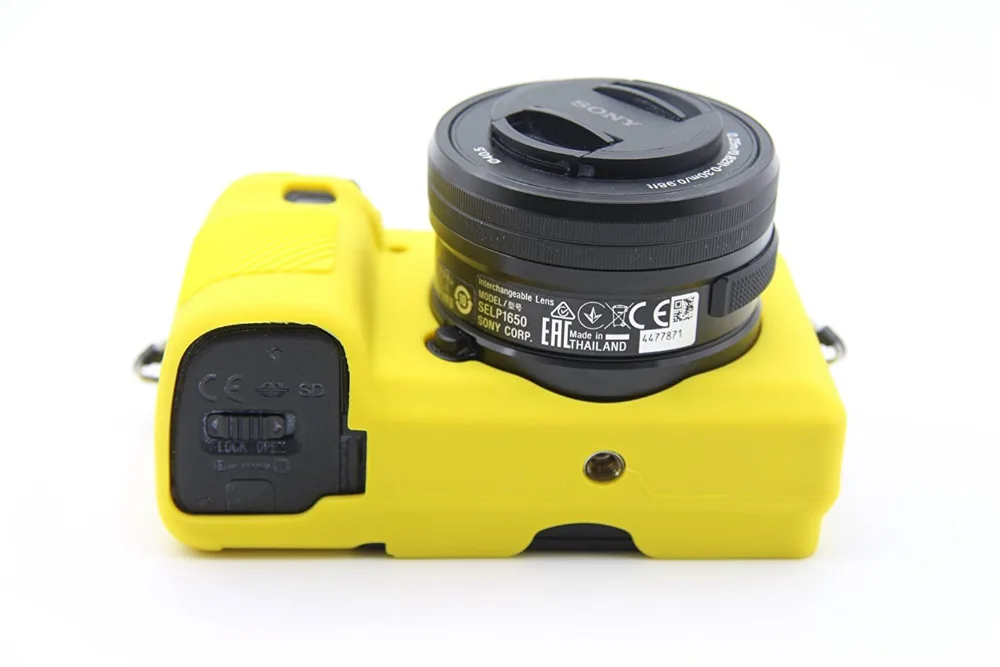 Silicone Armor Skin Case Camera Bag Body Cover Protector for Sony Alpha A6000 A6100 A6300 A6400 A6500 A6600 A5100 A5000 Cameras