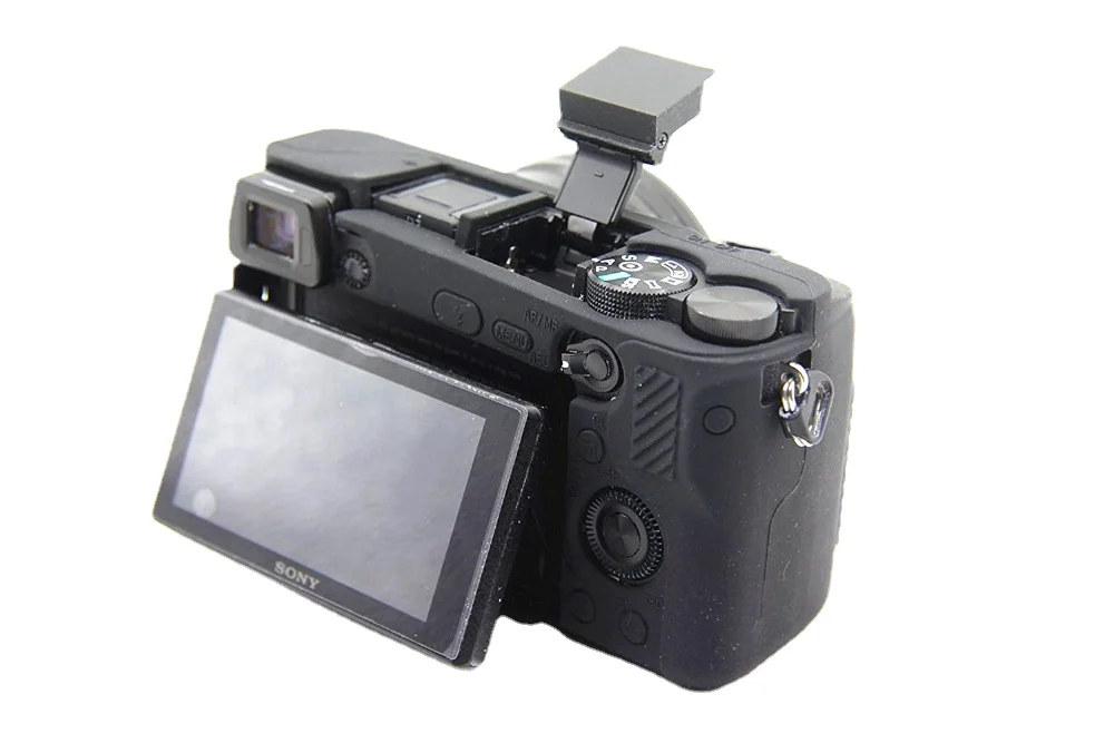 Silicone Armor Skin Case Camera Bag Body Cover Protector for Sony Alpha A6000 A6100 A6300 A6400 A6500 A6600 A5100 A5000 Cameras