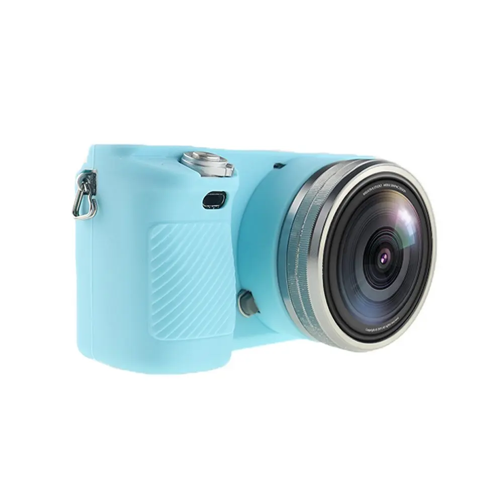 Silicone Armor Skin Case Camera Bag Body Cover Protector for Sony Alpha A6000 A6100 A6300 A6400 A6500 A6600 A5100 A5000 Cameras