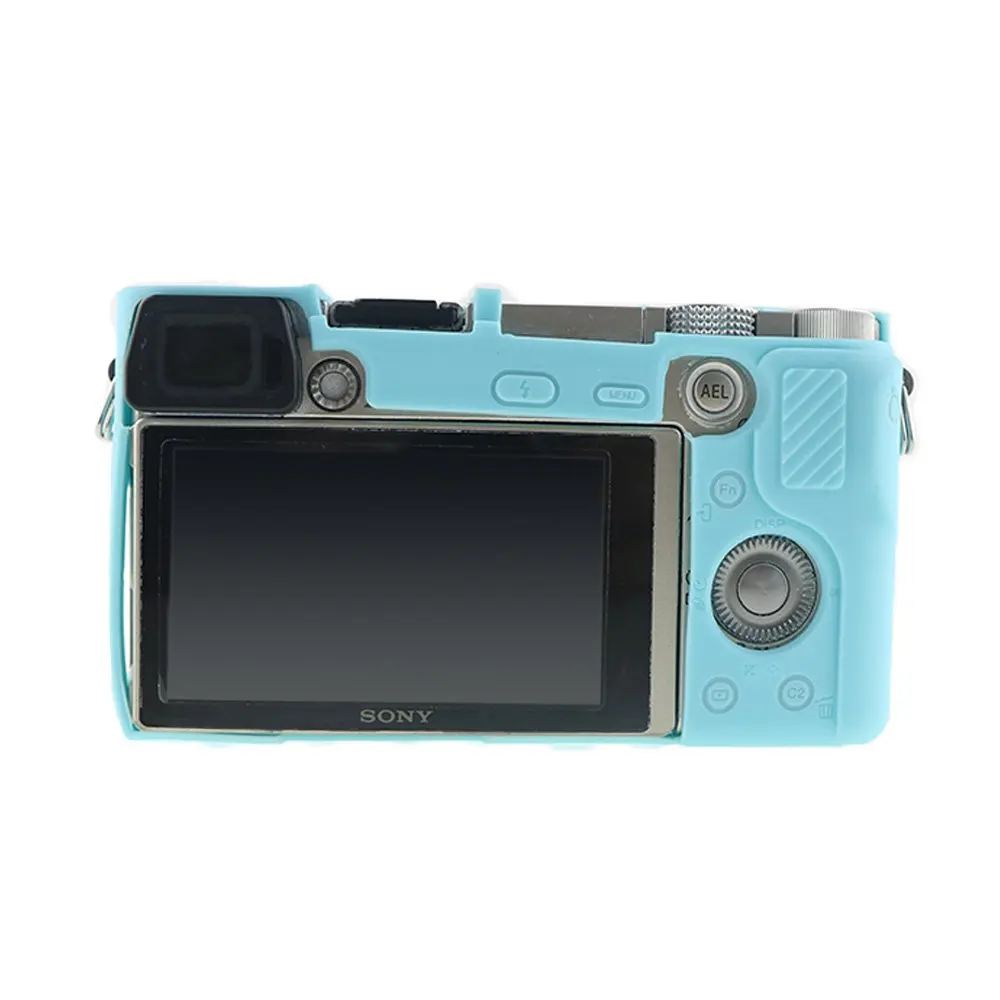 Silicone Armor Skin Case Camera Bag Body Cover Protector for Sony Alpha A6000 A6100 A6300 A6400 A6500 A6600 A5100 A5000 Cameras