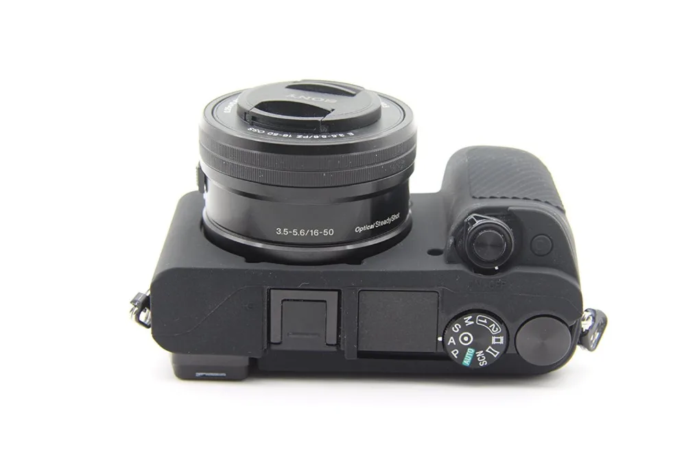 Silicone Armor Skin Case Camera Bag Body Cover Protector for Sony Alpha A6000 A6100 A6300 A6400 A6500 A6600 A5100 A5000 Cameras