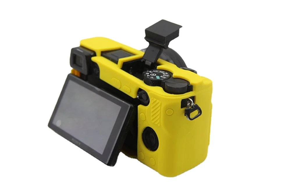 Silicone Armor Skin Case Camera Bag Body Cover Protector for Sony Alpha A6000 A6100 A6300 A6400 A6500 A6600 A5100 A5000 Cameras