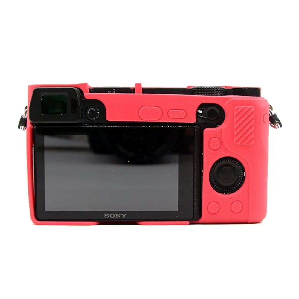 Silicone Armor Skin Case Camera Bag Body Cover Protector for Sony Alpha A6000 A6100 A6300 A6400 A6500 A6600 A5100 A5000 Cameras
