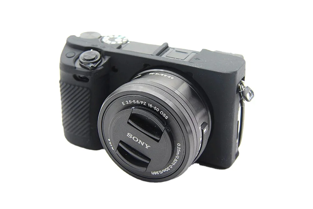 Silicone Armor Skin Case Camera Bag Body Cover Protector for Sony Alpha A6000 A6100 A6300 A6400 A6500 A6600 A5100 A5000 Cameras