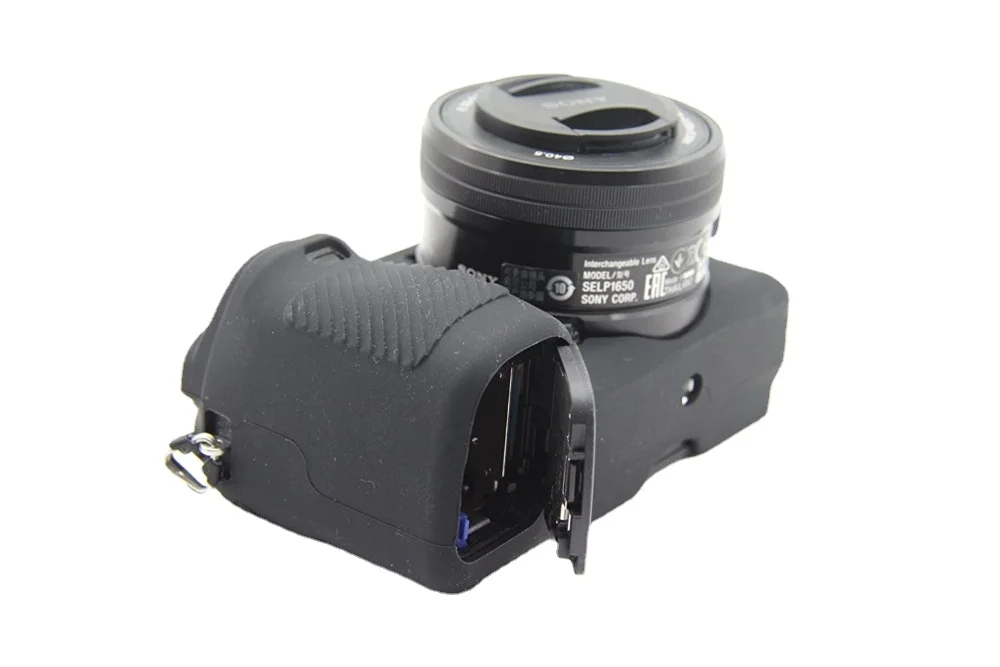 Silicone Armor Skin Case Camera Bag Body Cover Protector for Sony Alpha A6000 A6100 A6300 A6400 A6500 A6600 A5100 A5000 Cameras