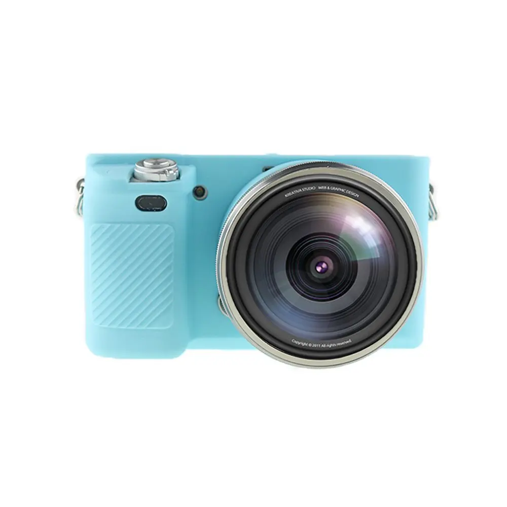 Silicone Armor Skin Case Camera Bag Body Cover Protector for Sony Alpha A6000 A6100 A6300 A6400 A6500 A6600 A5100 A5000 Cameras