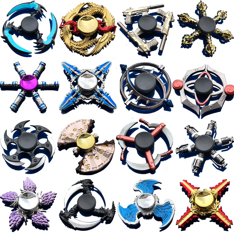 Rainbow Fidget Metal Spinner Colorful Finger Spinners High Speed Hand Spinners Fidget Toys for Stress Anxiety Relief for Adults