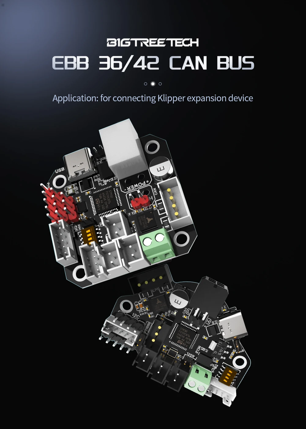 BIGTREETECH EBB36 EBB42 CAN Tool Board Support Canbus PT100 With MAX31865 For U2C Ender3 3D Printer Mainboard Klipper Expansion