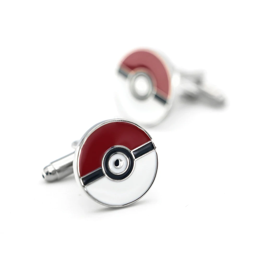 Men's Cute Cartoon Game Cuff Links Red Color Pet Elf Design Quality Brass Cufflinks Wholesale & Retail