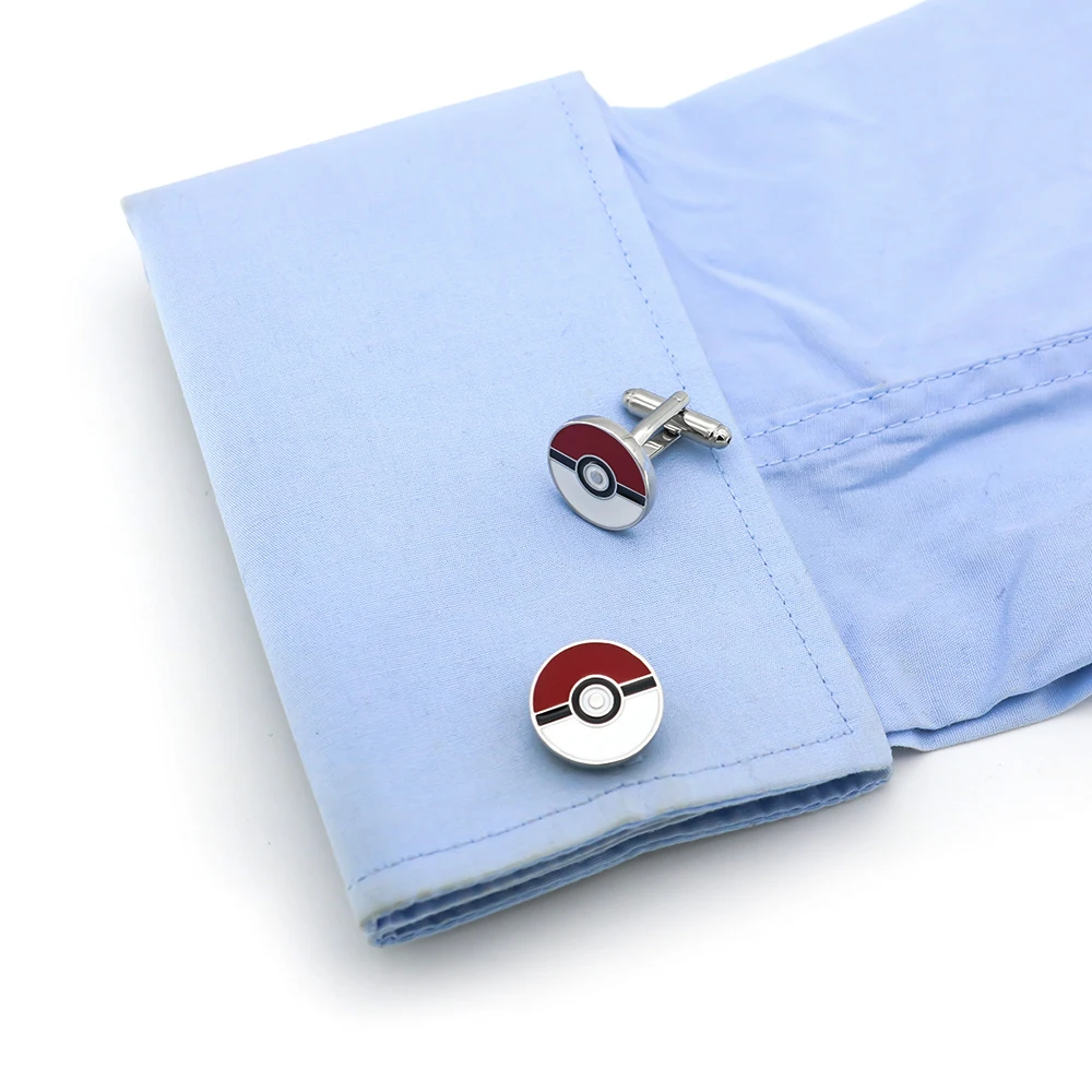 Men's Cute Cartoon Game Cuff Links Red Color Pet Elf Design Quality Brass Cufflinks Wholesale & Retail