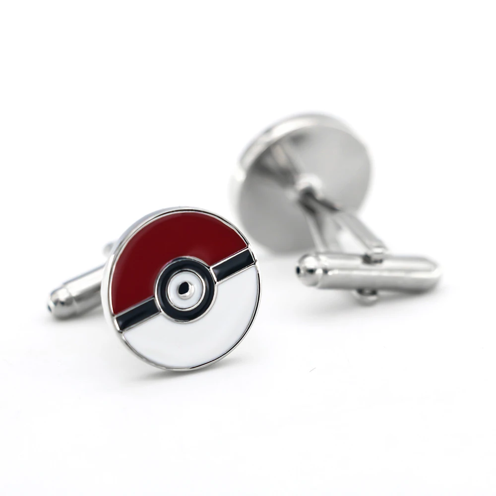 Men's Cute Cartoon Game Cuff Links Red Color Pet Elf Design Quality Brass Cufflinks Wholesale & Retail